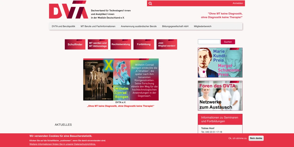 DVTA.de - Drupal 10 Verbandsportal für medizinische Fachkräfte